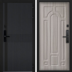 Входная дверь Command doors cyber matrix grey 17.02 Сандал Белый