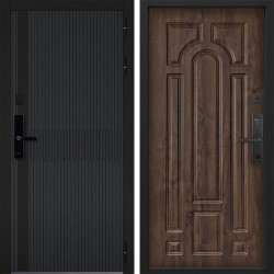 Входная дверь Command doors cyber matrix grey 17.02 Темный Дуб
