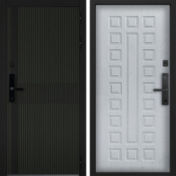 Входная дверь Command doors Cyber matrix oliva 01 альберо браш грей