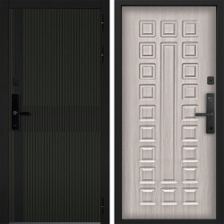 Входная дверь Command doors Cyber matrix oliva 01 Белая лиственница