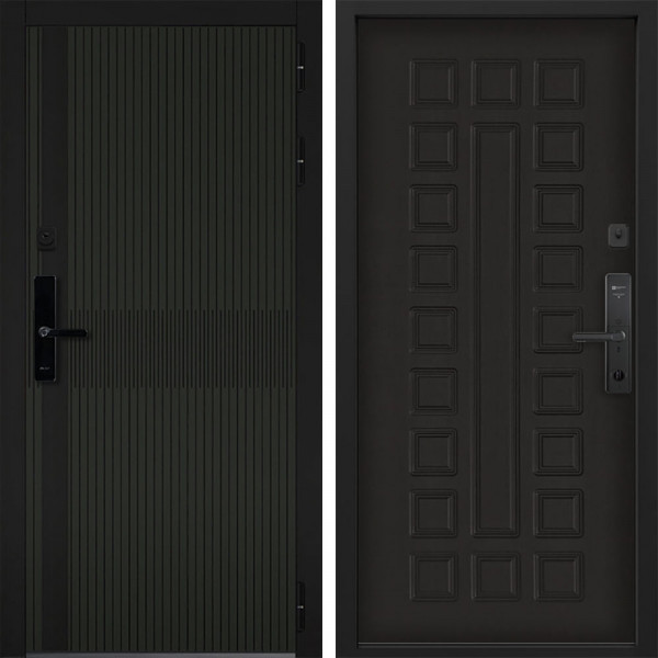 Входная дверь Command doors Cyber matrix oliva 01 Венге
