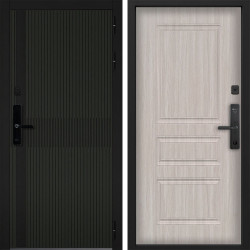 Входная дверь Command doors Cyber matrix oliva 02 Белая Лиственница