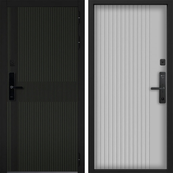 Входная дверь Command doors Cyber matrix oliva 03 Белый матовый