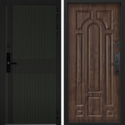 Входная дверь Command doors Cyber matrix oliva 17.02 Темный Дуб