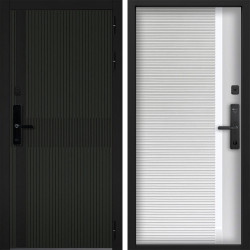 Входная дверь Command doors Cyber matrix oliva 30Б белый матовый
