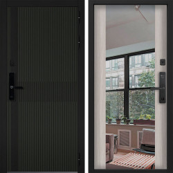 Входная дверь Command doors Cyber matrix oliva 3Z Белая Лиственница