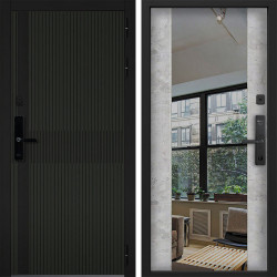 Входная дверь Command doors Cyber matrix oliva 3z бетон молочный