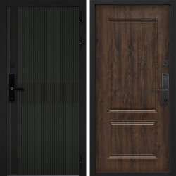 Входная дверь Command doors Cyber matrix oliva 61 Темный дуб
