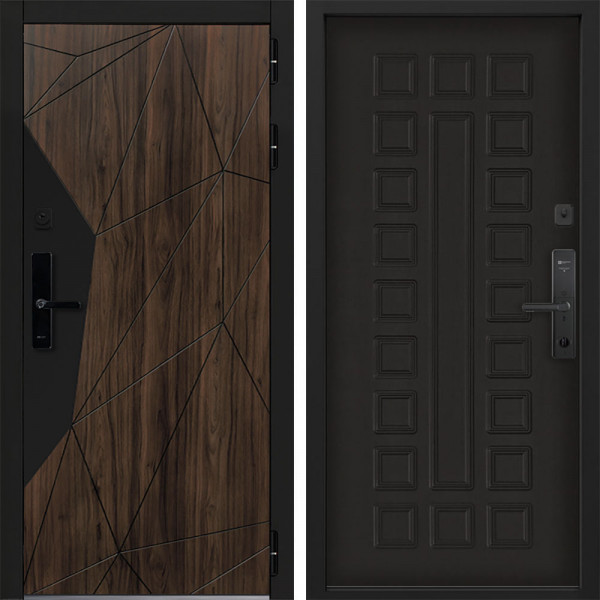 Входная дверь Command doors Cyber Shelwood 01 Венге
