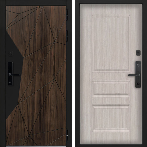 Входная дверь Command doors Cyber Shelwood 02 Белая Лиственница