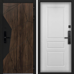 Входная дверь Command doors Cyber Shelwood 02 Белый Матовый