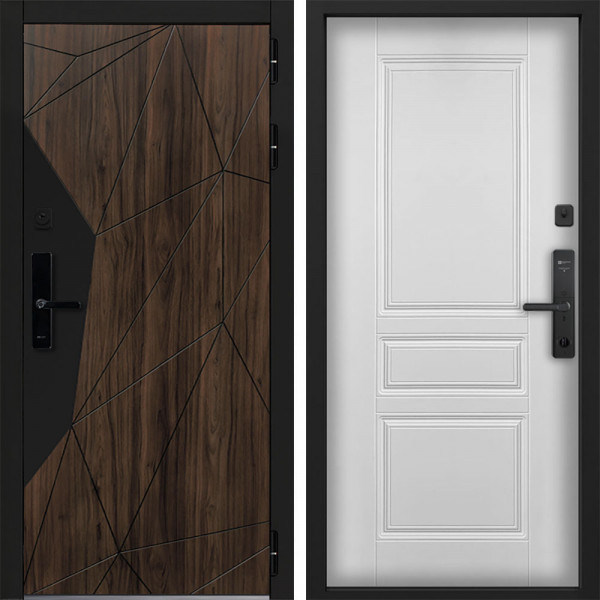 Входная дверь Command doors Cyber Shelwood 02 Белый Матовый