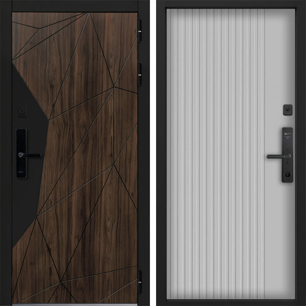 Входная дверь Command doors Cyber Shelwood 03 Белый матовый