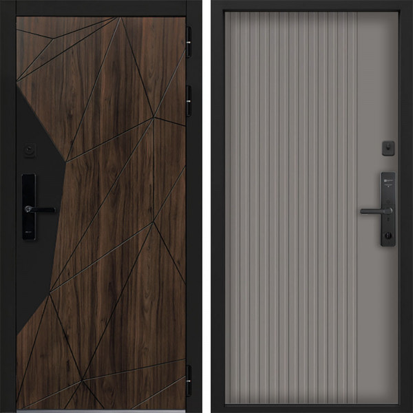 Входная дверь Command doors Cyber Shelwood 03 Кварц софт