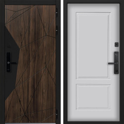 Входная дверь Command doors Cyber Shelwood 05 Белый матовый