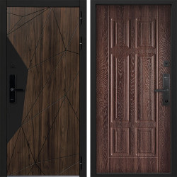 Входная дверь Command doors Cyber Shelwood 15 Дуб коньяк