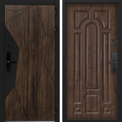 Входная дверь Command doors Cyber Shelwood 17.02 Темный Дуб