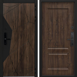 Входная дверь Command doors Cyber Shelwood 61 Темный дуб
