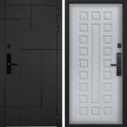 Входная дверь Command doors Cyber tetris black 01 альберо браш грей