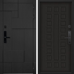 Входная дверь Command doors Cyber tetris black 01 Венге