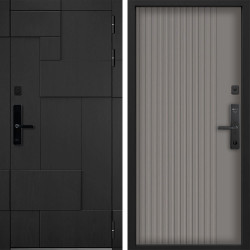 Входная дверь Command doors Cyber tetris black 03 Кварц софт