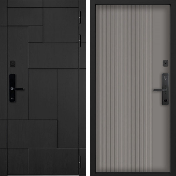 Входная дверь Command doors Cyber tetris black 03 Кварц софт