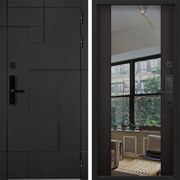 Входная дверь Command doors Cyber tetris black 3Z Венге