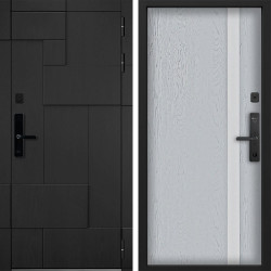 Входная дверь Command doors Cyber tetris black 6S Альберо Браш