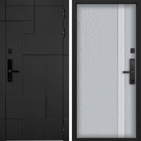 Входная дверь Command doors Cyber tetris black 6S Альберо Браш