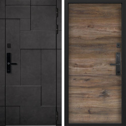 Входная дверь Command doors Cyber tetris grey 00 Дуб Бомонт