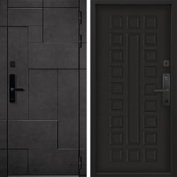 Входная дверь Command doors Cyber tetris grey 01 Венге