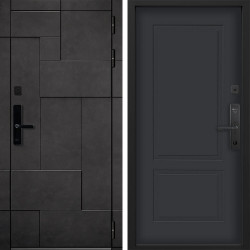 Входная дверь Command doors Cyber tetris grey 05 Графит Серый
