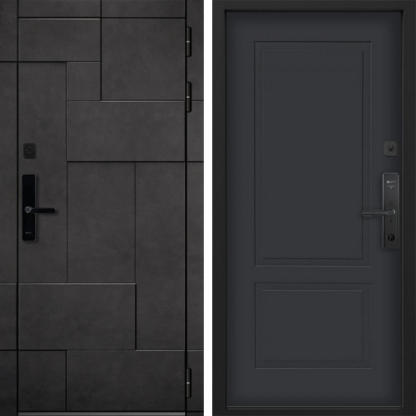 Входная дверь Command doors Cyber tetris grey 05 Графит Серый