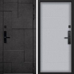Входная дверь Command doors Cyber tetris grey 46 Альберо Браш
