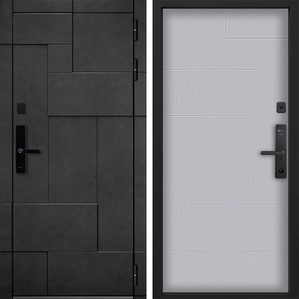 Входная дверь Command doors Cyber tetris grey 46 Альберо Браш