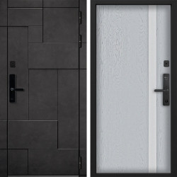 Входная дверь Command doors Cyber tetris grey 6S Альберо Браш