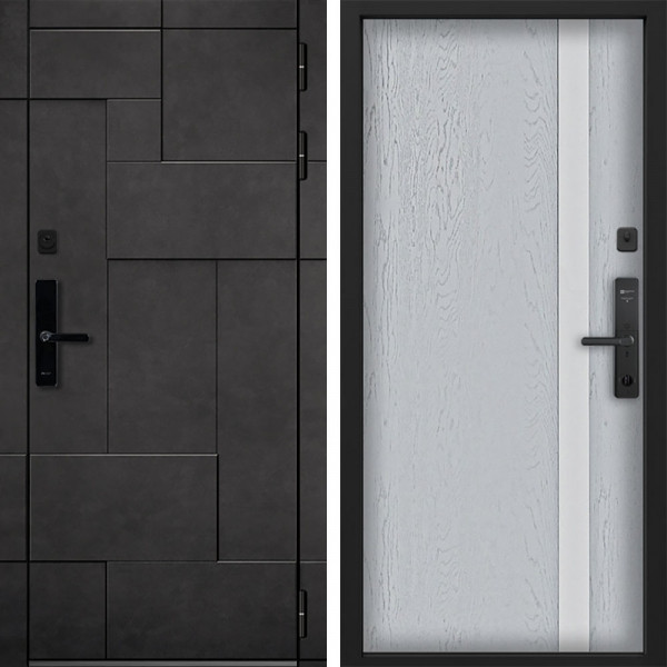 Входная дверь Command doors Cyber tetris grey 6S Альберо Браш