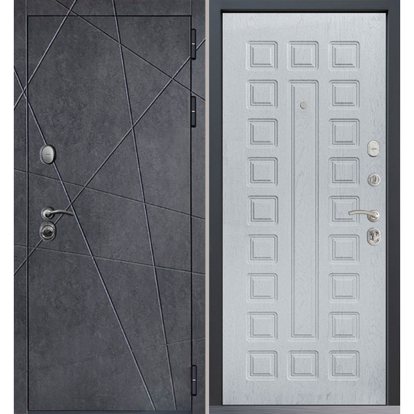 Входная дверь Command Doors Geometria New 01 альберо браш грей