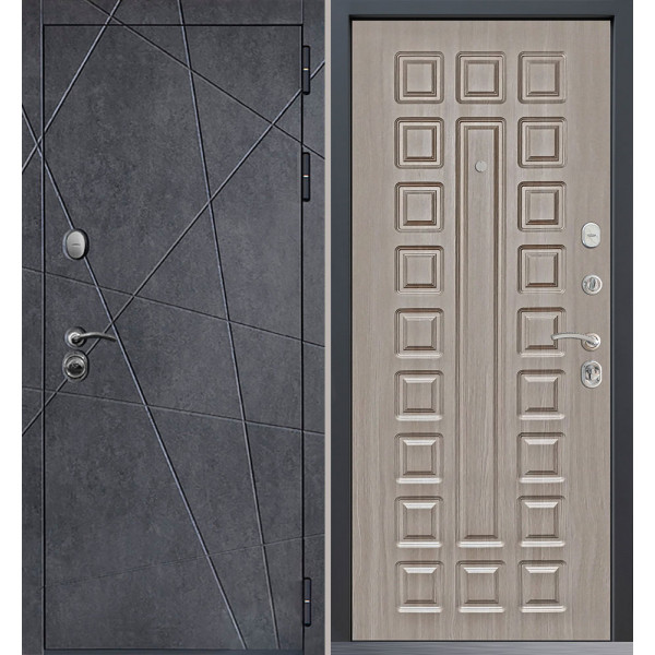 Входная дверь Command Doors Geometria New 01 Белая лиственница