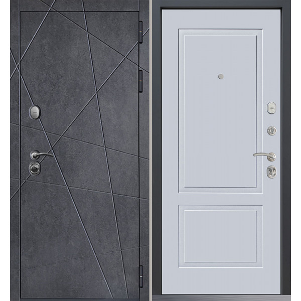 Входная дверь Command Doors Geometria New 05 Белый матовый