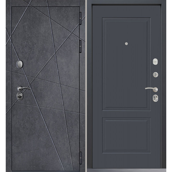 Входная дверь Command Doors Geometria New 05 Графит Серый