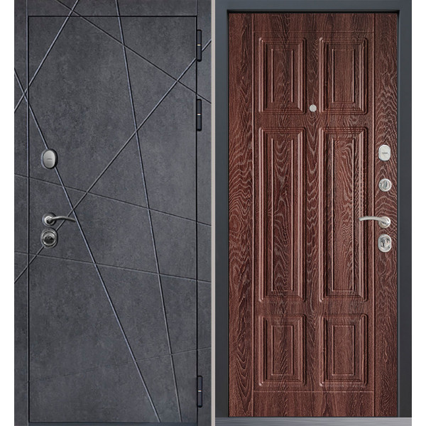 Входная дверь Command Doors Geometria New 15 Дуб коньяк