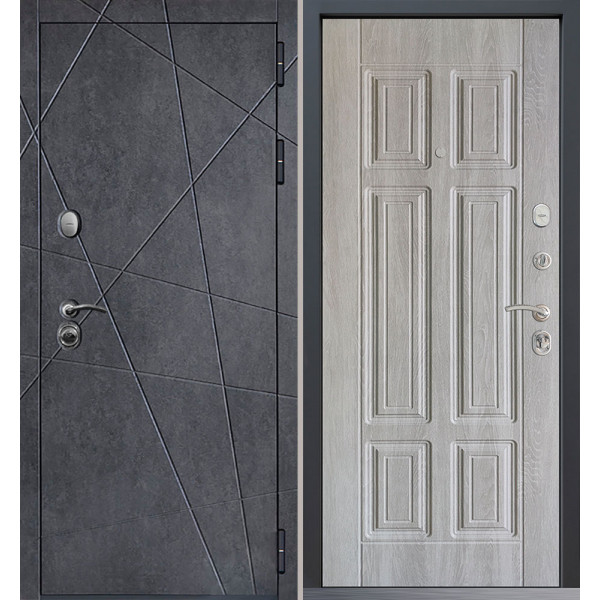 Входная дверь Command Doors Geometria New 15 Дуб крем