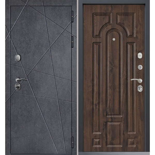 Входная дверь Command Doors Geometria New 17.02 Темный Дуб