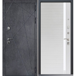 Входная дверь Command Doors Geometria New 30Б белый матовый