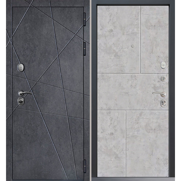 Входная дверь Command Doors Geometria New 38 Бетон молочный