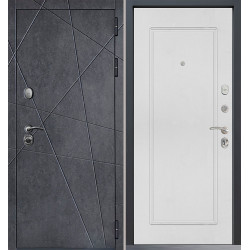 Входная дверь Command Doors Geometria New 38.02 Белый матовый