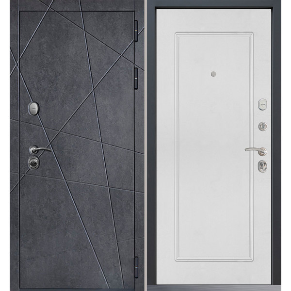 Входная дверь Command Doors Geometria New 38.02 Белый матовый