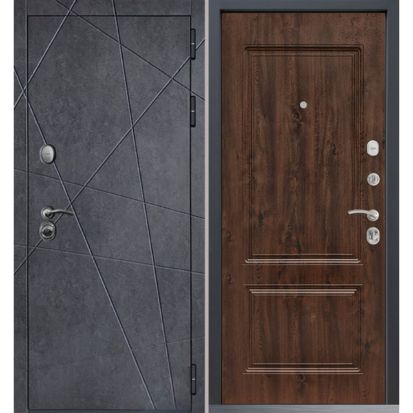 Входная дверь Command Doors Geometria New 61 Темный дуб