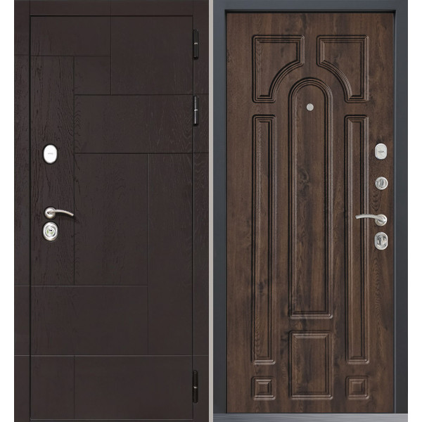 Входная дверь Command Doors Grafica 17.02 Темный Дуб